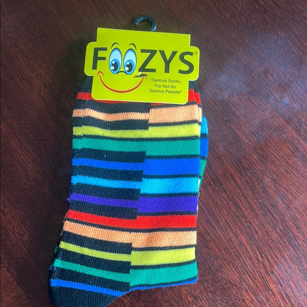 Rainbow Piano Keys Crew Socks